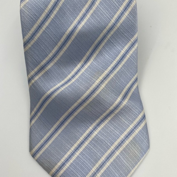 Valentino Blue and Cream Striped tie - Picture 1 of 6